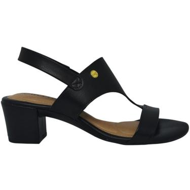 Imagem de Sandália Feminina Casual Dia a Dia Passeio Trabalho Salto Médio com Elástico Calce Fácil Beira Rio 8246.1211