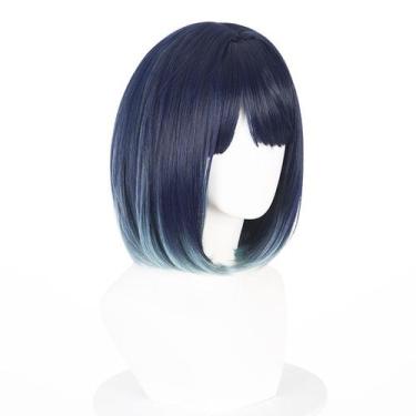 Imagem de Peruca Cosplay Oshis No Ko Kurokawas Akanes Cabelo Sintético 32cm - yi