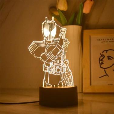 Imagem de Luz noturna LED 3D Kamens Riders: décadas de mudança de cor - Yiweisai