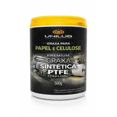 Imagem de Graxa SINTÉTICA PTFE para papel e celulose 500g com TEFLON - UNILUB