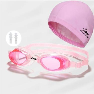 Imagem de Kit Òculos De Natação Junior Gold Sports New Shark -Touca - Protetor d