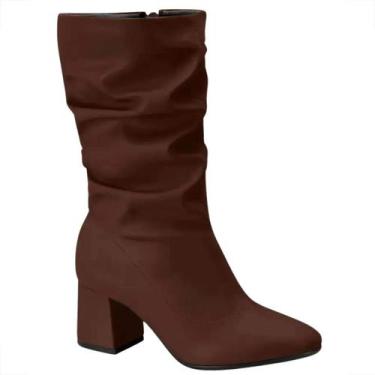 Imagem de Bota Beira Rio Salto Bloco Cano Alto Plataforma Leve 9076112 Tamanho:3