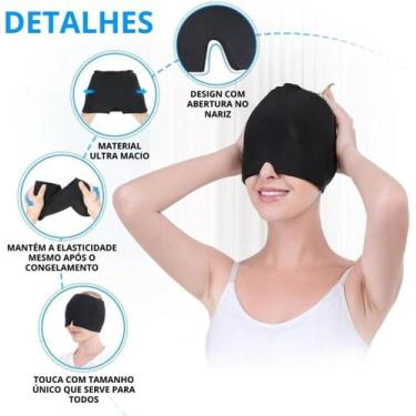 Imagem de Super Máscara Gel Facial Enxaqueca Sinusite Quente Fria - Sweet Home