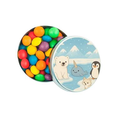 Imagem de Latinha Lembrancinha Personalizada Animais do Ártico