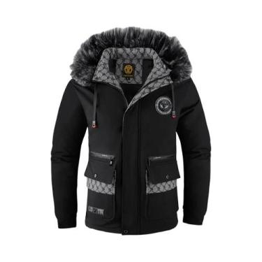 Imagem de Jaqueta De Algodão Com Capuz Para Inverno Em Tamanho Grande Para Homen