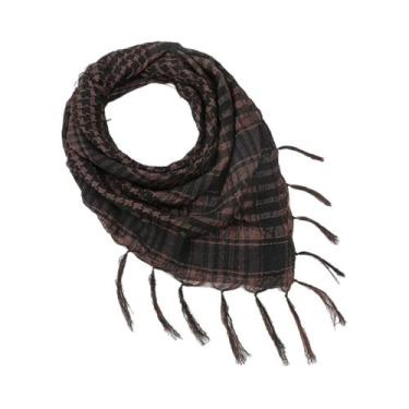 Imagem de Cachecol Unissex Estampado Houndstooth Respirável Para Quatro Estações