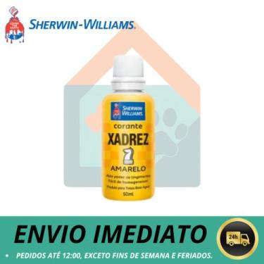 Imagem de Corante Xadrez Amarelo Pigmento Tinta Parede Sherwin Williams 50 ml - 