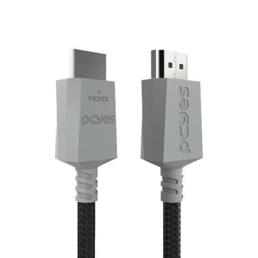 Imagem de Cabo Hdmi Ultra 2.1 8k 1080/144hz - Conec. Cinza - 1 Metro - Nylon - Phu21p