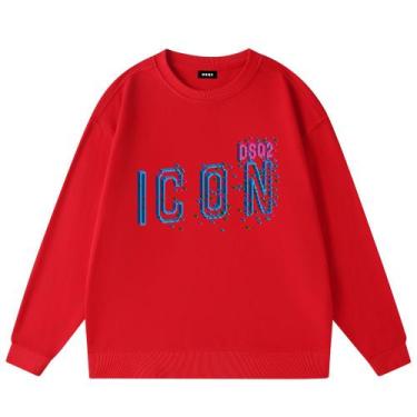 Imagem de Camisolas masculinas DSQ ICON, pulôveres quentes, gola redonda - Taiyu