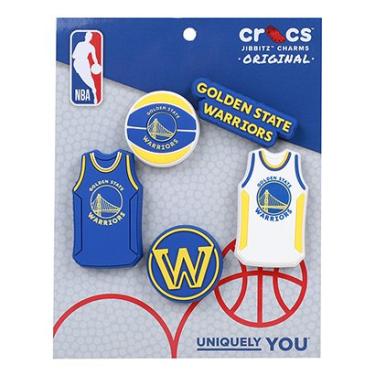 Imagem de Kit Acessório Para Crocs Infantil Jibbitz NBA Warriors-Unissex