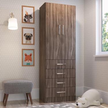 Imagem de Roupeiro 2 Portas Infantil Em Mdp Percasa Carvalho