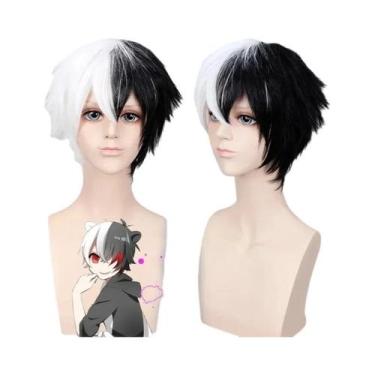 Imagem de Peruca Cosplay Masculina Curta E Lisa Estilo Anime Index Accelerator, 