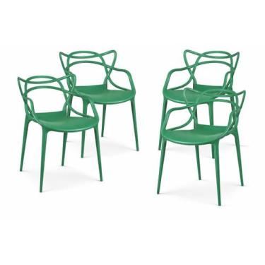Imagem de Kit 4 cadeiras allegra verde - Mobilia 77