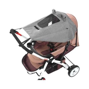 Imagem de Carrinho de Bebê Universal com Proteção UV e Dossel - Capa para Assent