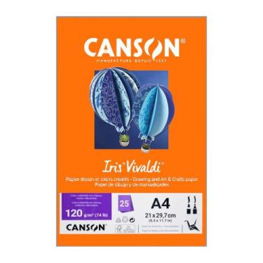 Imagem de Papel Canson A4 Iris Vivaldi 120g 25Fls - Escolha a cor, Laranja