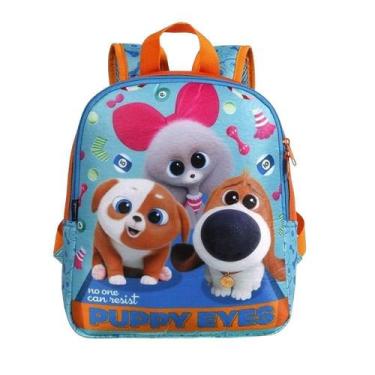 Imagem de Mochila Infantil Dermiwil Pets Puppy Eyes Azul-37303