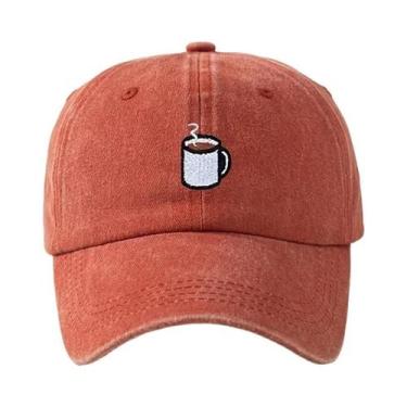 Imagem de Boné De Beisebol Retrô Lavado Ajustável Com Aba Curva Estilo Hip Hop C