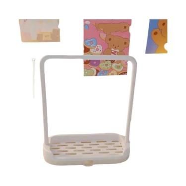 Imagem de Organizador De Roupas De Plástico Labubu Mini, Cabideiro Para Bonecas,