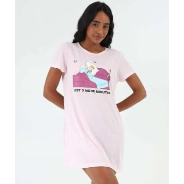 Imagem de Camisola Listrada Bela Adormecida Disney Rosa-72046, Rosa, M