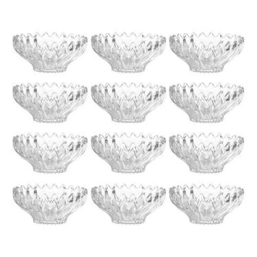 Imagem de Jogo 12 Taças De Sobremesa Bowl Vidro Transparente Brazilia 300ml 14cm