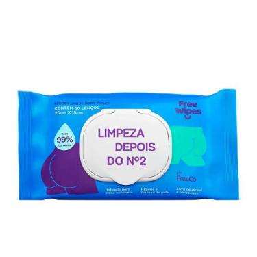 Imagem de Lenço Umedecido Free Wipe  50 Unidades - Free Wipes