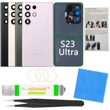 Imagem de Repuesto de Tapa Trasera de Cristal para Galaxy S23 Ultra - ASDAWN