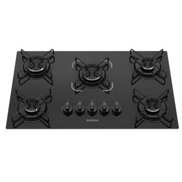 Imagem de Cooktop Essencial 5 Bocas Mesa Vidro Preto Bivolt Itatiaia