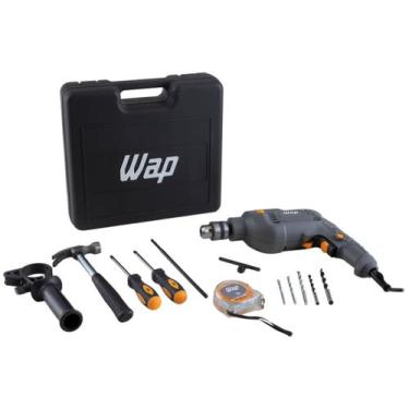 Imagem de Parafusadeira e Furadeira de Impacto WAP WF 700K10, 220V