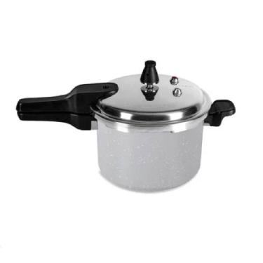 Imagem de Panela de Pressão 22 cm 5,4 L Fundo de Indução Ceramic Gris - Brinox, 