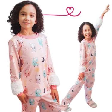 Imagem de Conjunto Infantil Menina  Pijama LONGO MALHA PREMIUM Tam 8 A 16 - LUA 