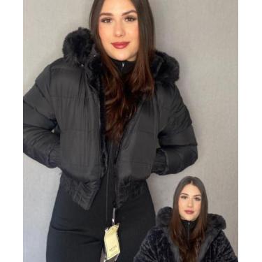 Imagem de Jaqueta puffer dupla face - Mihstore , Preto, P