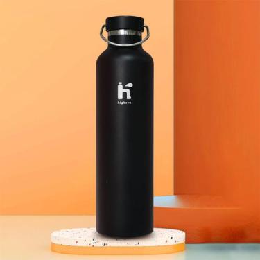 Imagem de Garrafa Térmica de Água Café Suco A Vácuo 1000ml Inox Parede Dupla Cam