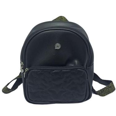 Imagem de Bolsa Infantil Molekinha Menina em Napa Ultra Soft - Casual, Preto, 44