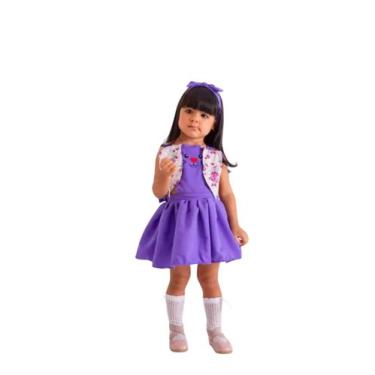 Imagem de Jardineira Coelhinha Romper Body Pascoa Roupa De Bebe Menina - Belos e