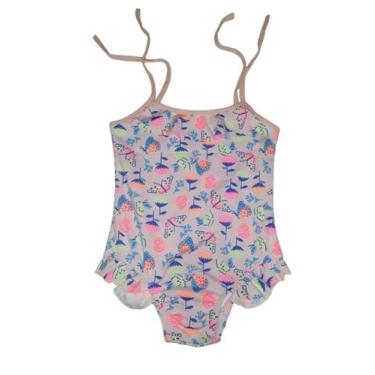 Imagem de Maiô  Infantil Estampado - GM Moda Praia, Rosa