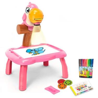 Imagem de Brinquedo Mini Projetor Mesa Desenho + 12 canetinhas + 24 imagens - pr