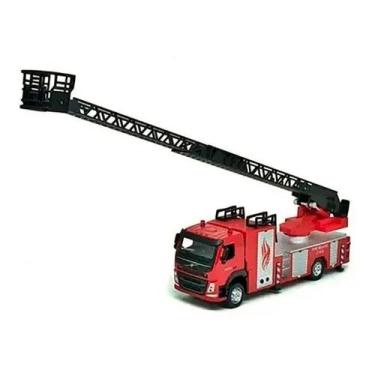 Imagem de Caminhão Volvo Corpo De Bombeiros Luz E Som California Toys, Vermelho