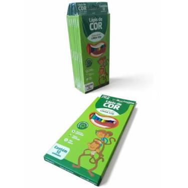 Imagem de LLápis de Cor Linha Eco 12 cores Grande kit 6 caixas Leo e Leo
