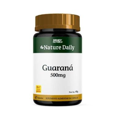 Imagem de Guarana 500mg nature daily 60 capsulas + 7 gratis sidney oliveira