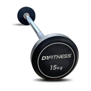 Imagem de Barra Montada Reta Emborrachada - Elite 15kg - D1Fitness