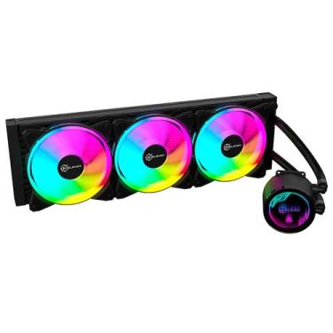 Imagem de Water cooler kalkan iota v2 360mm rgb amd/intel preto klk00069