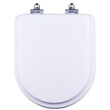 Imagem de Assento Sanitário Laqueado Soft Close Omega Branco para vaso Deca - Po