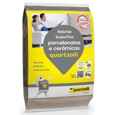 Imagem de Rejunte Porcelanatos e Cerâmicas 5kg Superfino Cortiça Quartzolit