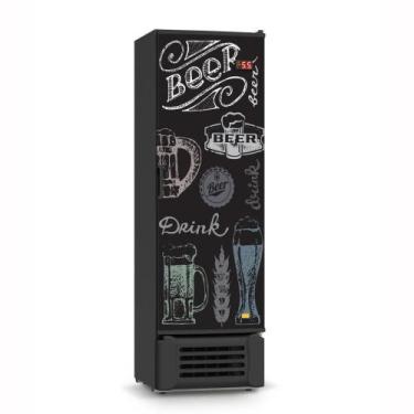 Imagem de Visa Cooler Expositor Cervejeira 400 Lts Porta Solida VCC400S Preta Ad