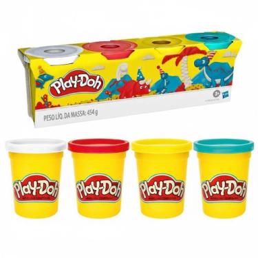 Imagem de Massinha de Modelar com 4 Potes Sortidos - Play Doh - Hasbro