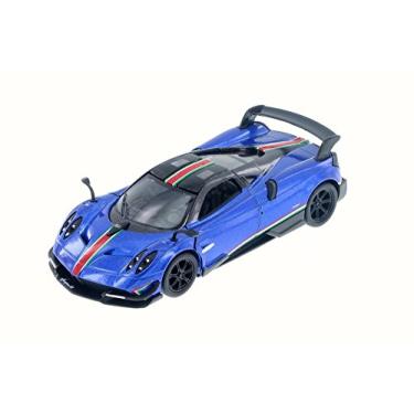 Imagem de KiNSMART - 2016 Pagani Huayra BC 5" 1:38 Scale Die Cast Metal Model Toy Car w/Pullback Action (Blue Race)