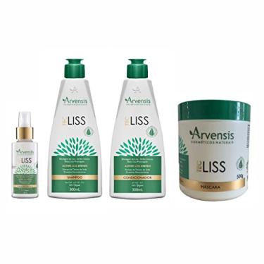 Imagem de Kit ArvensisTec Liss Vegano Sh/Cond/Máscara500/Spray Control