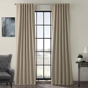 Imagem de HPD Half Price Drapes Cortinas de escurecimento de ambiente 246 cm de comprimento para quarto e sala de estar (1 painel), 127 cm L x 246 cm C, cinza-acinzentado clássico