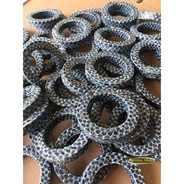 Imagem de Anel de vedação de grafite PTFE Kevlar fibra de carbono fibra de rami junta de vedação para haste de bomba de óleo de água (PTFE 50* 70*10mm)