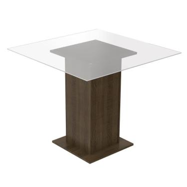 Imagem de Mesa com Tampo de Vidro Madesa 5295A